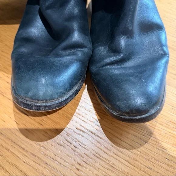 Coach Black Leather Heeled Boots - Picture 6 of 7